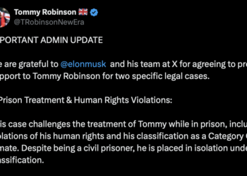 Elon Musk to fund Tommy Robinson Legal battle in UK say team