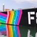 Navy Landing Craft Wrapped in Rainbow Pride Colours to be displayed at Southampton Boat Show